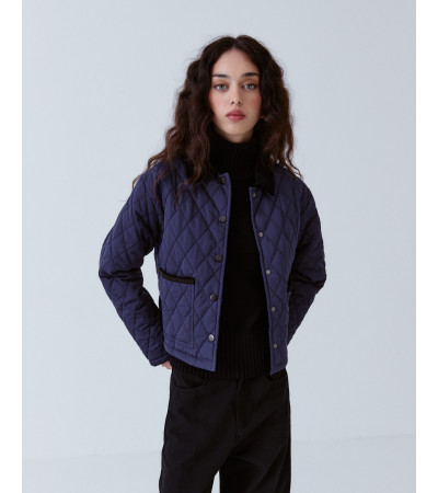 CHAQUETA CORTA ACOLCHADA CUELLO PANA | MULAYA