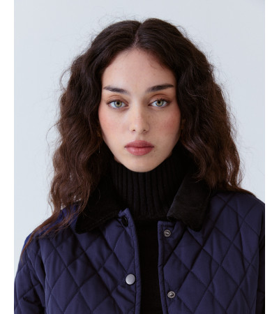 CHAQUETA CORTA ACOLCHADA CUELLO PANA | MULAYA