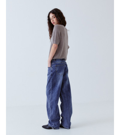 JEANS LOOSE CINTURA CRUZADA TIRO ALTO | MULAYA