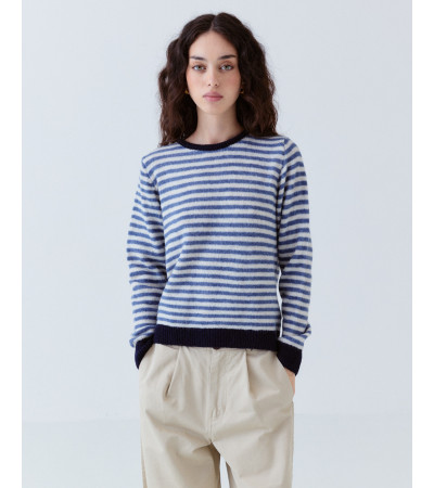 Jersey Rayas Punto Cálido Invierno | MULAYA