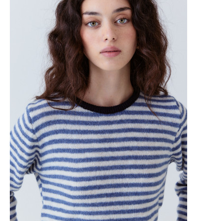 Jersey Rayas Punto Cálido Invierno | MULAYA
