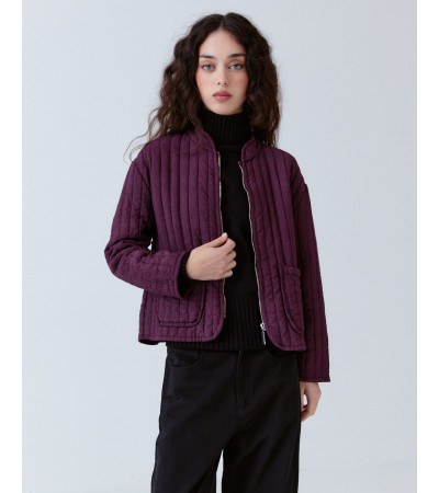 CHAQUETA ACOLCHADA CUELLO MAO PARCHE | MULAYA