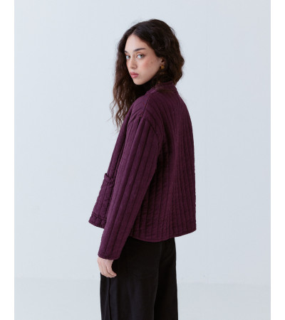 CHAQUETA ACOLCHADA CUELLO MAO PARCHE | MULAYA