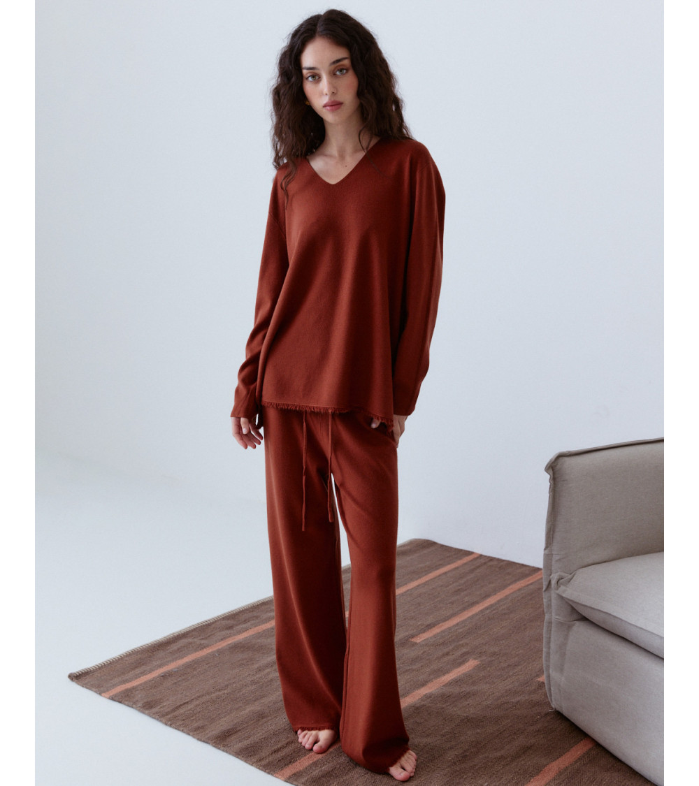 PANTALÓN PUNTO ANCHO BALDAQUÍN CÓMODO | MULAYA