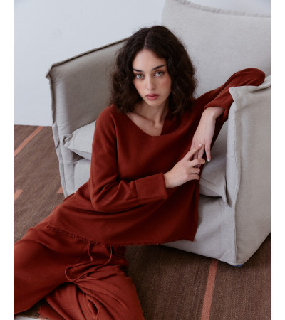 JERSEY LARGO CUELLO PICO BALDAQUÍN PUNTO | MULAYA