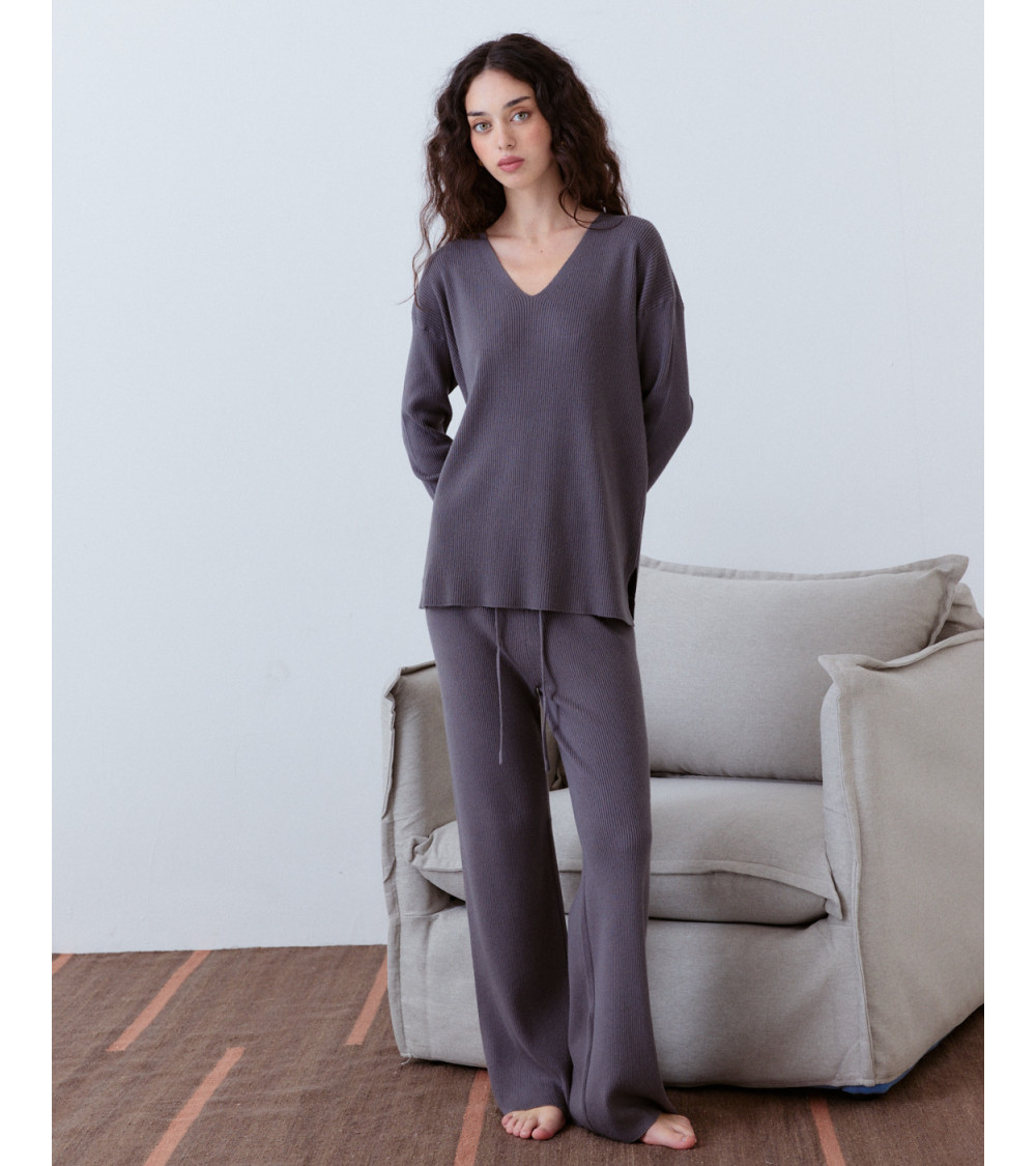 PANTALÓN PUNTO ANCHO BALDAQUÍN CÓMODO | MULAYA