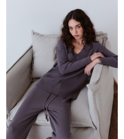 JERSEY LARGO CUELLO PICO BALDAQUÍN PUNTO | MULAYA