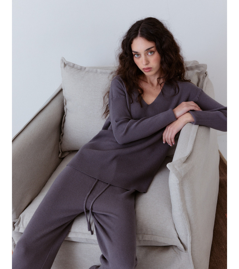 JERSEY LARGO CUELLO PICO BALDAQUÍN PUNTO | MULAYA