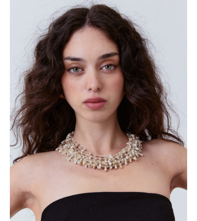 COLLAR CORAL LARGO MÚLTIPLES VUELTAS | MULAYA