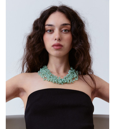 COLLAR CORAL LARGO MÚLTIPLES VUELTAS | MULAYA