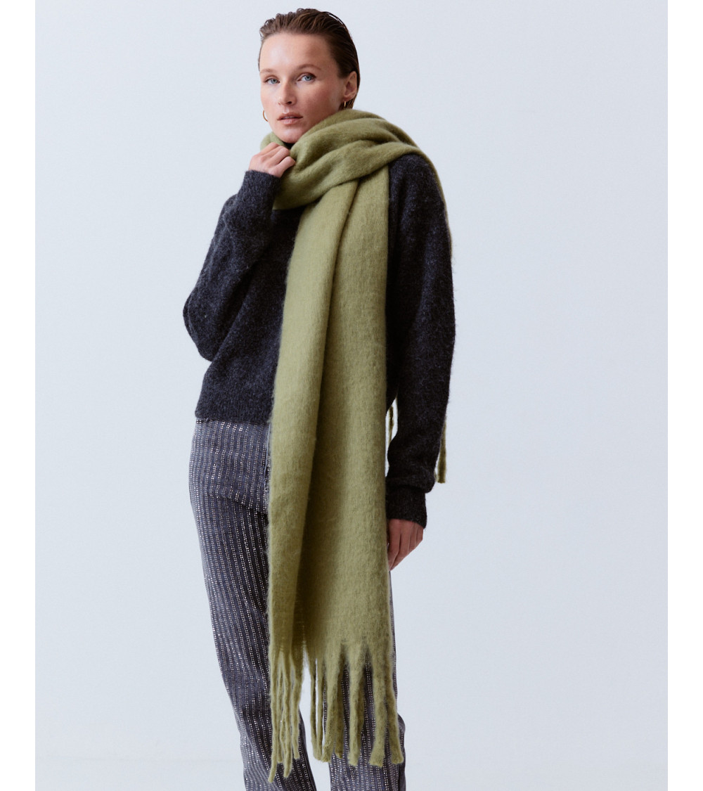 BUFANDA LARGA FLECOS VISCOSA SUAVE | MULAYA