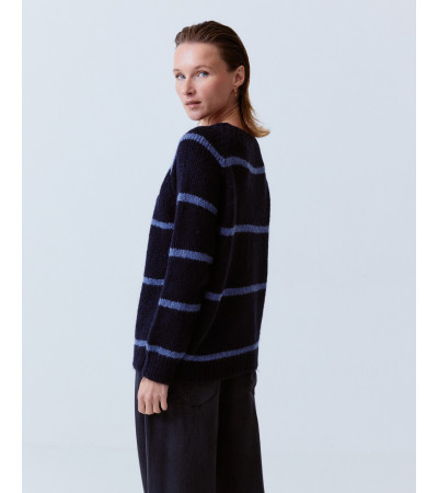 JERSEY PUNTO RAYAS CUELLO REDONDO CÁLIDO | MULAYA
