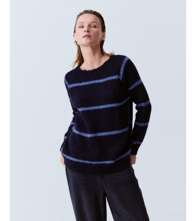 JERSEY PUNTO RAYAS CUELLO REDONDO CÁLIDO | MULAYA