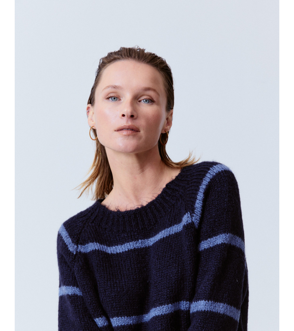 JERSEY PUNTO RAYAS CUELLO REDONDO CÁLIDO | MULAYA