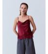 TOP LENCERO CORTO TIRANTES ENCAJE SATINADO | MULAYA