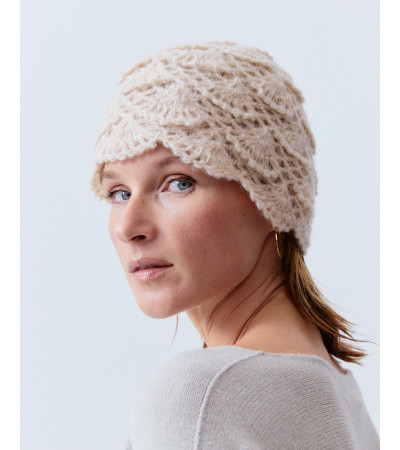 GORRO CROCHET PUNTO DISEÑO CALADO | MULAYA