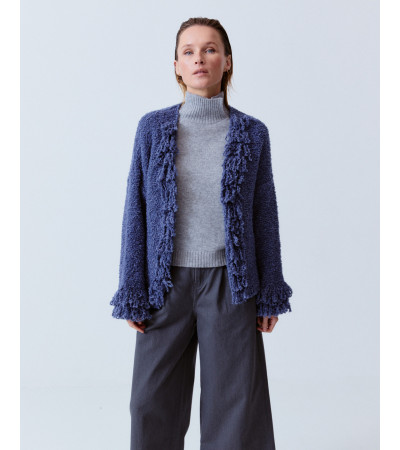 CARDIGAN PUNTO FLECOS FRONTAL PUÑOS | MULAYA