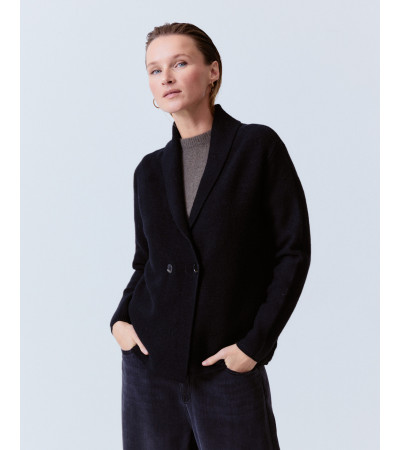 CHAQUETA PUNTO CORTA SOLAPA DOBLE BOTÓN | MULAYA