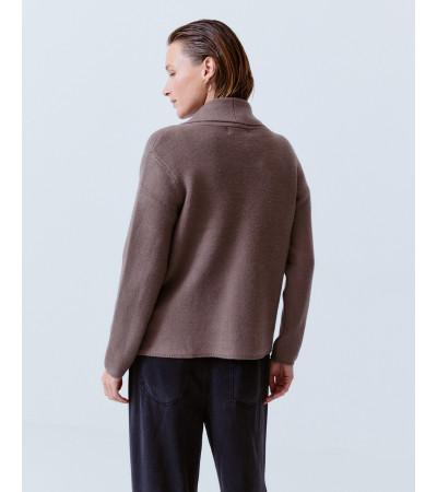 CHAQUETA PUNTO CORTA SOLAPA DOBLE BOTÓN | MULAYA