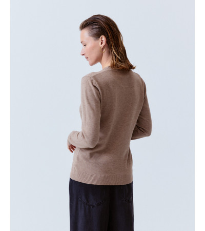 JERSEY PUNTO CUELLO PICO BÁSICO GRIS | MULAYA