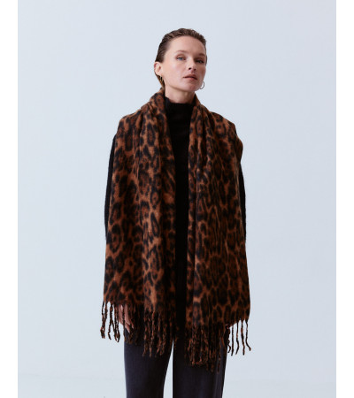 BUFANDA LARGA FLECOS VISCOSA SUAVE | MULAYA