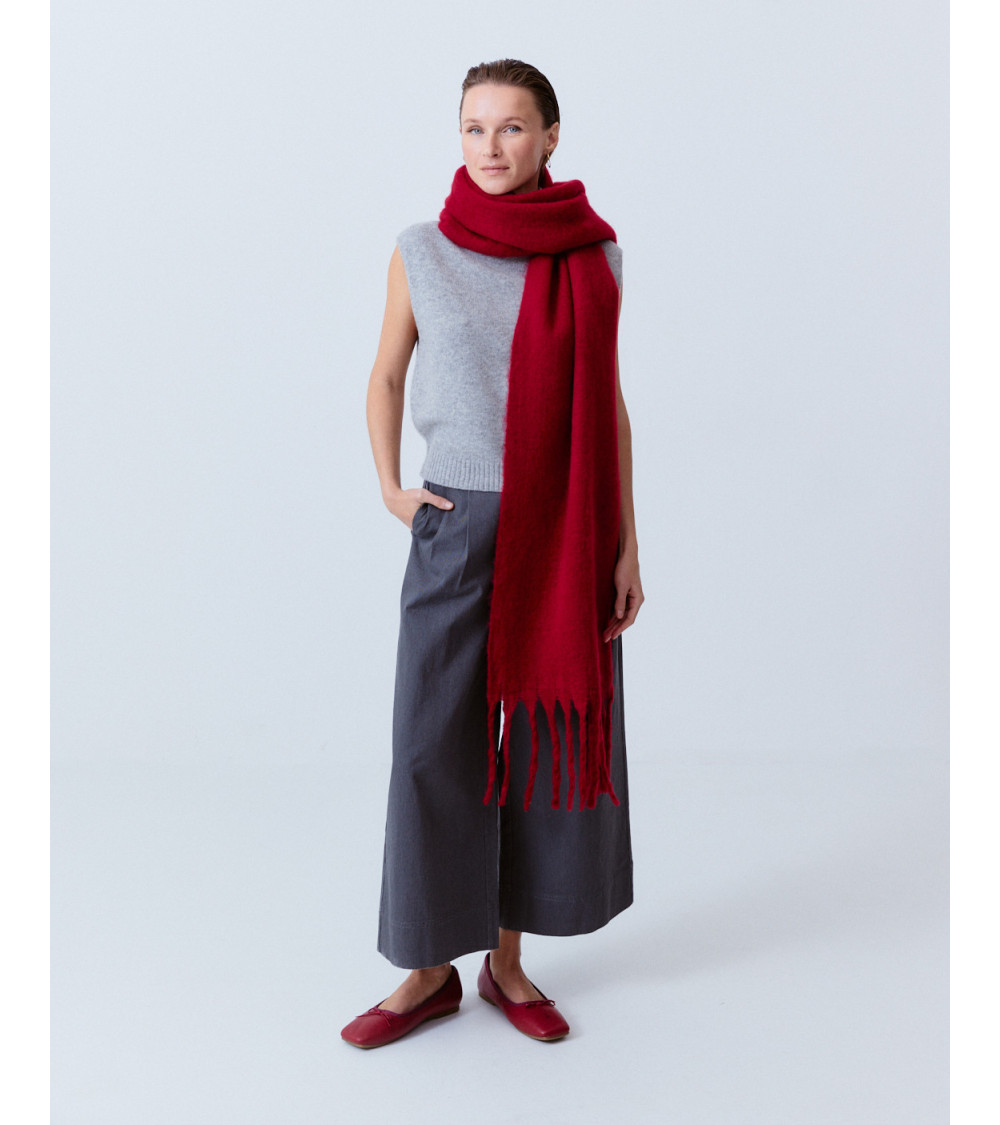 BUFANDA LARGA FLECOS VISCOSA SUAVE | MULAYA