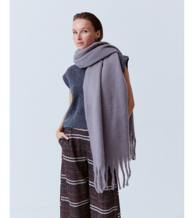 BUFANDA LARGA FLECOS VISCOSA SUAVE | MULAYA