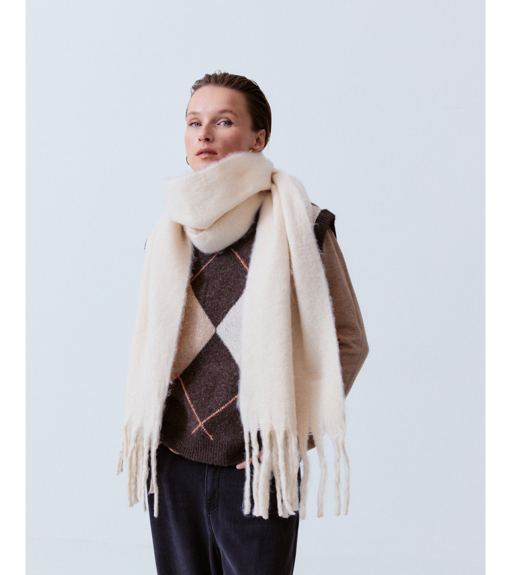 BUFANDA LARGA FLECOS VISCOSA SUAVE | MULAYA