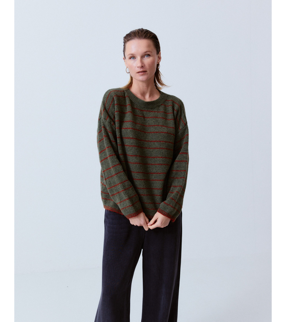 JERSEY PUNTO RAYAS FINAS CUELLO REDONDO | MULAYA