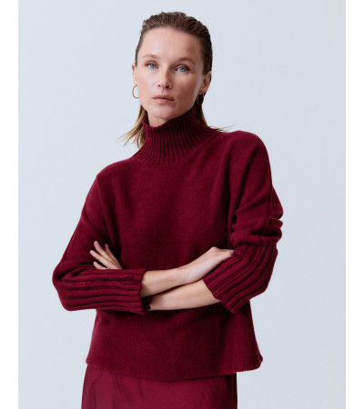 JERSEY PUNTO CUELLO ALTO PUÑO RIB | MULAYA