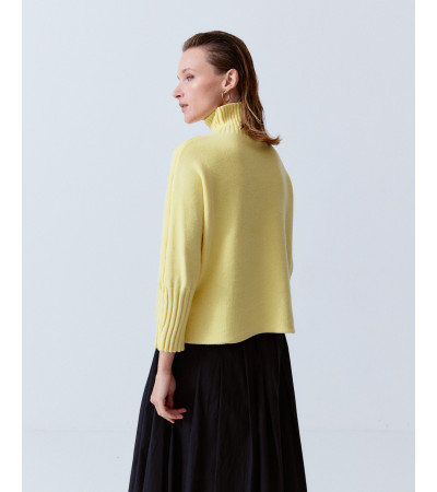 JERSEY PUNTO CUELLO ALTO PUÑO RIB | MULAYA