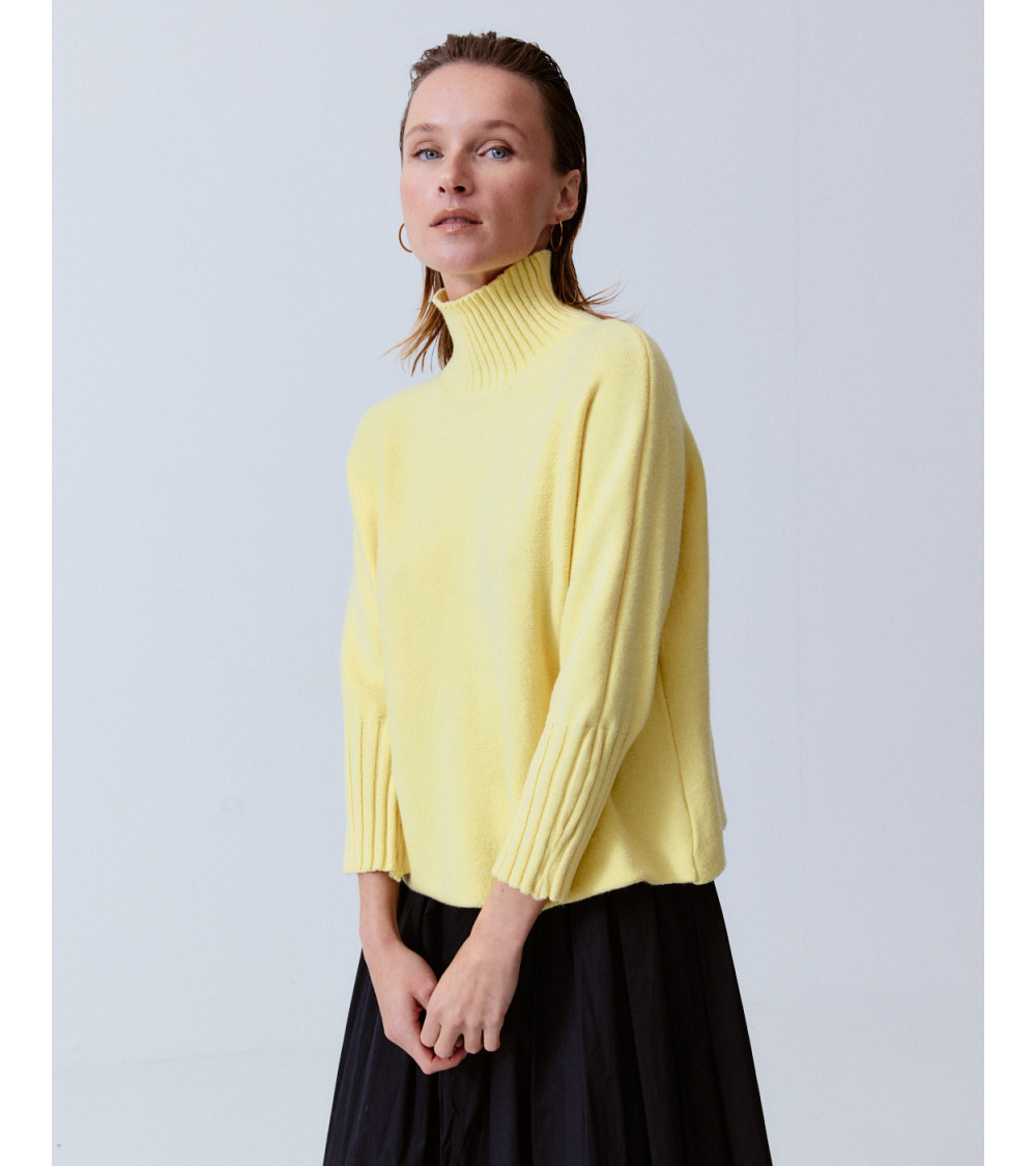 JERSEY PUNTO CUELLO ALTO PUÑO RIB | MULAYA