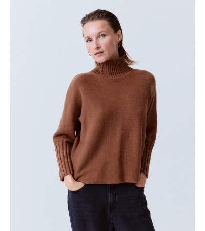 JERSEY PUNTO CUELLO ALTO PUÑO RIB | MULAYA