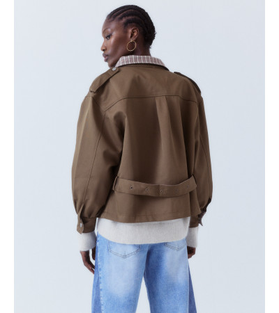 CAZADORA CORTA MILITAR CHARRETERAS CINTURÓN | MULAYA