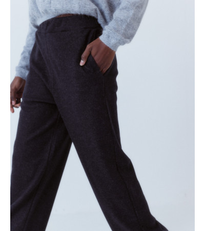 PANTALÓN WIDE LEG CINTURA ELÁSTICA LANA | MULAYA