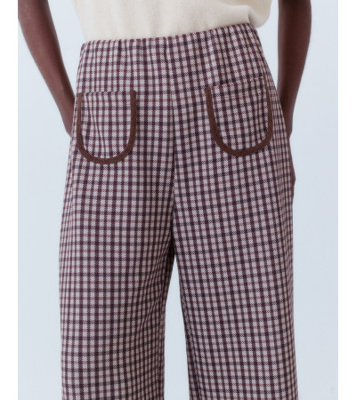 PANTALÓN VICHY CÓMODO CINTURA ELÁSTICA | MULAYA