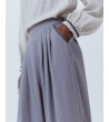 PANTALÓN PALAZZO CINTURA V PLIEGUES LINO | MULAYA