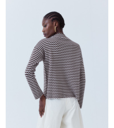 JERSEY PUNTO CUELLO ALTO RECTO MANGA LARGA | MULAYA