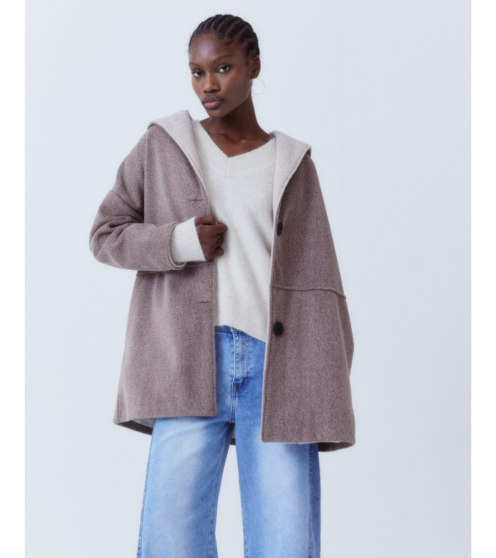 ABRIGO CAPUCHA MANGA RAGLÁN | MULAYA