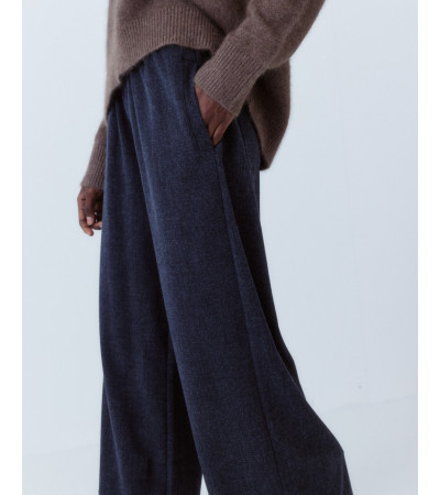 PANTALON ANCHO RECTO CINURA ELASTICA | MULAYA