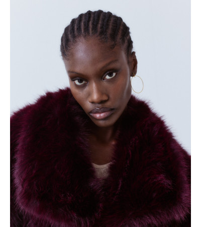 ABRIGO CORTO EFECTO PELO SOLAPA CÁLIDO | MULAYA