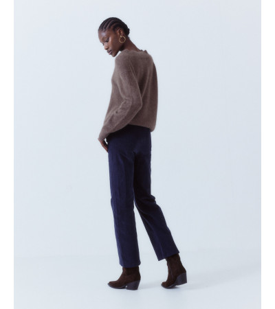 PANTALÓN RECTO PANA CÓMODO TIRO ALTO | MULAYA