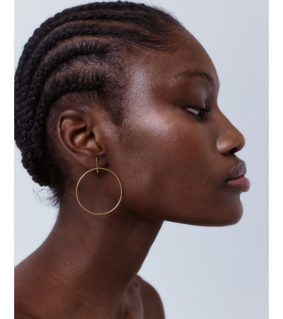 PENDIENTES CIRCULARES FINOS DE ACERO | MULAYA