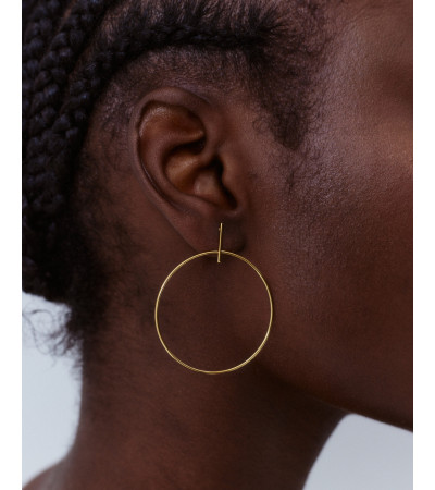 PENDIENTES CIRCULARES FINOS DE ACERO | MULAYA