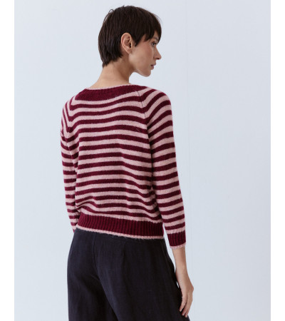 JERSEY RAYAS CUELLO BARCO LANA MANGA FRANCESA | MULAYA