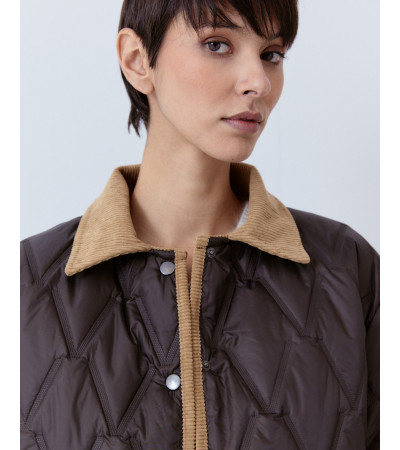 CHAQUETA ACOLCHADA PANA CUELLO CONTRATASTE | MULAYA