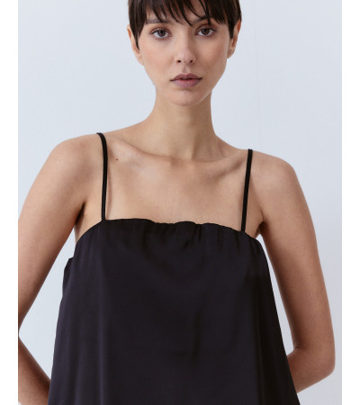 TOP LENCERO SATINADO AJUSTABLE ENCAJE | MULAYA