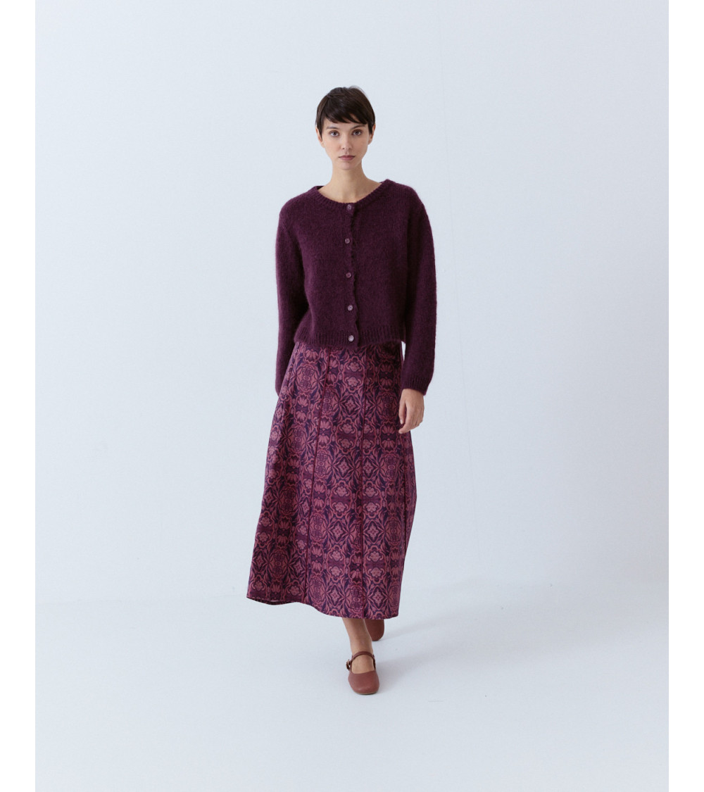 FALDA MIDI EVASÉ ESTAMPADO ORNAMENTAL | MULAYA