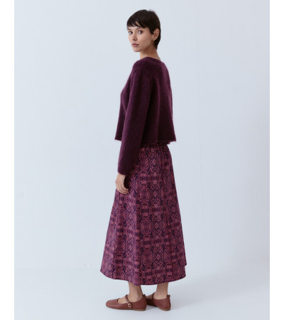 FALDA MIDI EVASÉ ESTAMPADO ORNAMENTAL | MULAYA