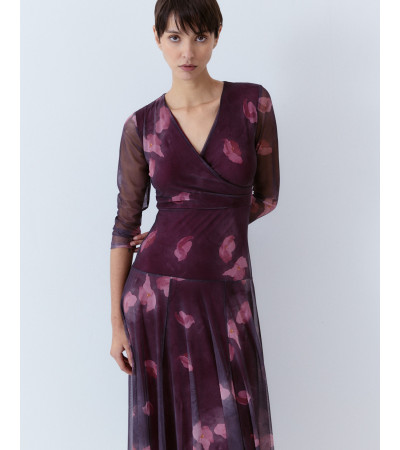 VESTIDO LARGO TUL ESTAMPADO | MULAYA